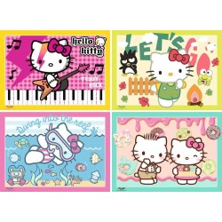 Hello Kitty Puzzle 4-Pack Let's Go, Hello Kitty! (4x100 Pieces)