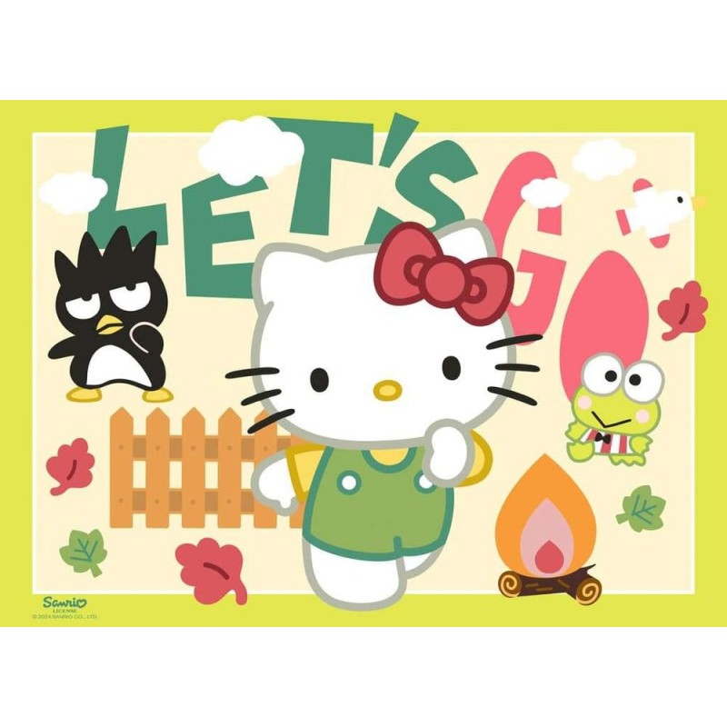 Hello Kitty pack 4 puzzles Allons-y, Hello Kitty ! (4x100 pièces)