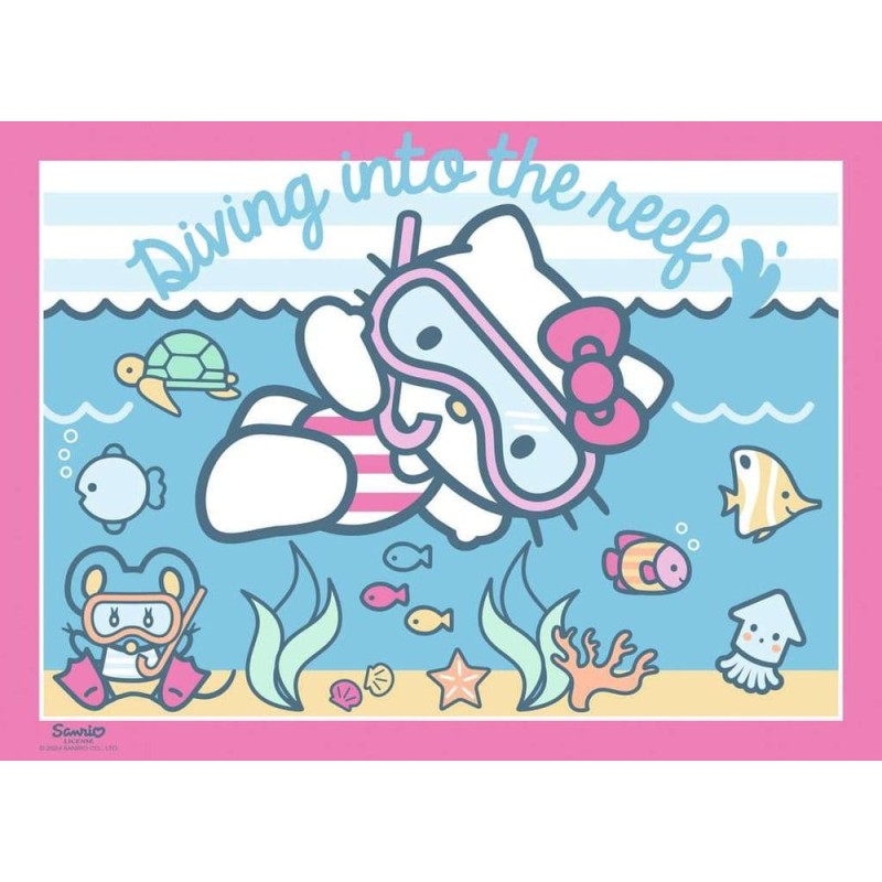 Hello Kitty pack 4 puzzles Allons-y, Hello Kitty ! (4x100 pièces)