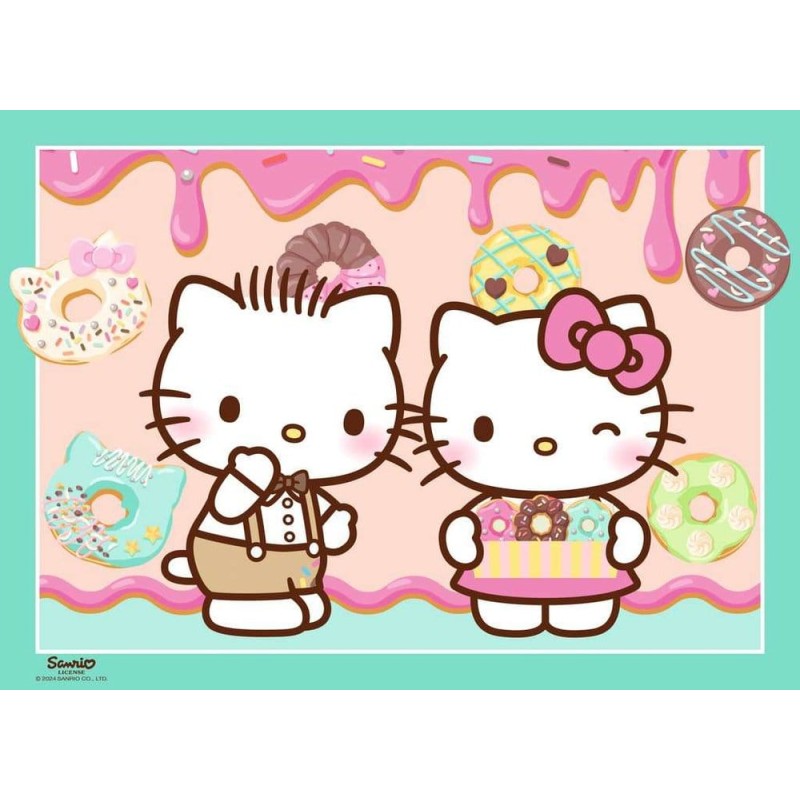 Hello Kitty pack 4 puzzles Allons-y, Hello Kitty ! (4x100 pièces)