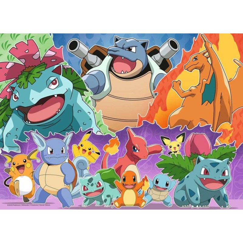 Pokémon pack 4 puzzles Copains Pokémon (4x100 pièces)