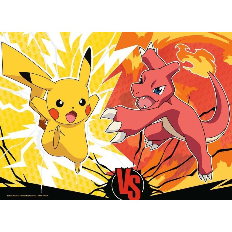 Pokémon pack 4 puzzles Copains Pokémon (4x100 pièces)