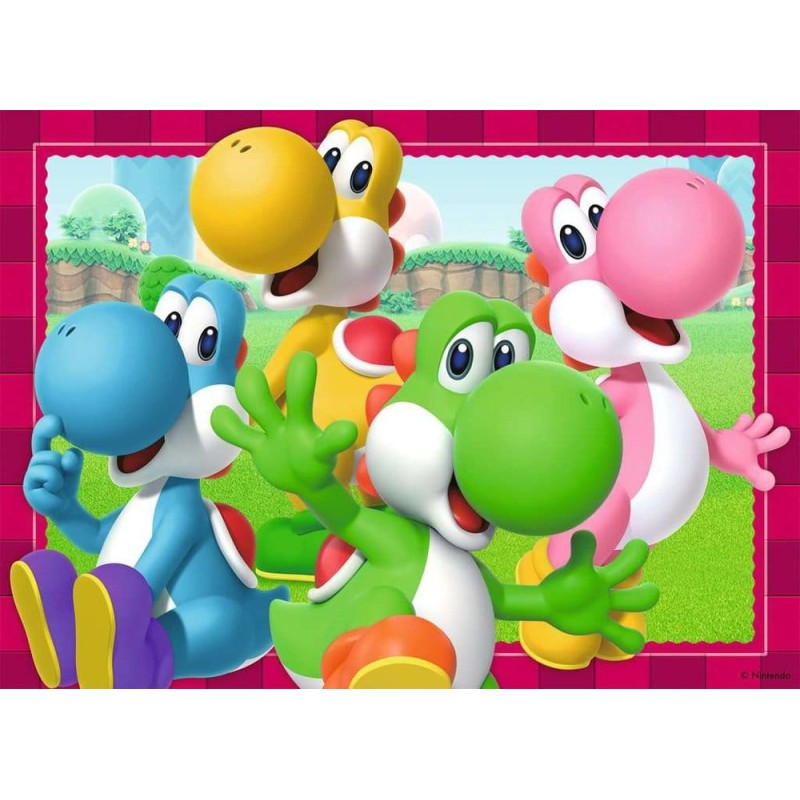 Super Mario pack 4 puzzles C'est l'heure de Mario ! (4x100 pièces)