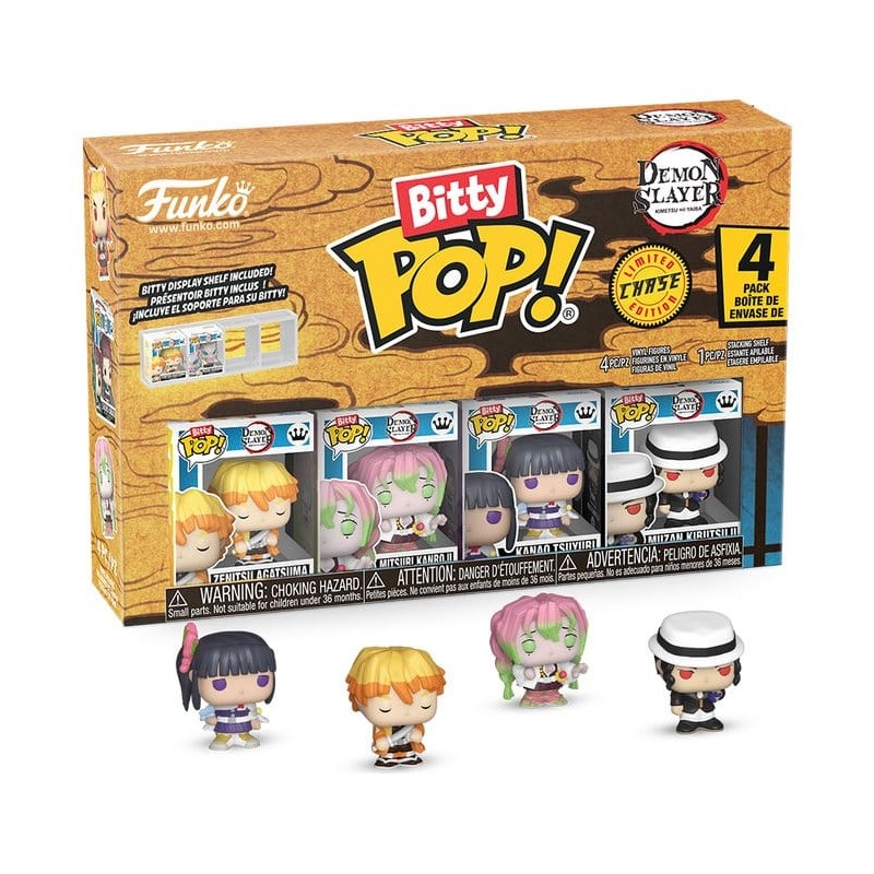 Demon Slayer: Kimetsu no Yaiba pack 4 figurines Bitty POP! Vinyl Zenitsu 2,5 cm