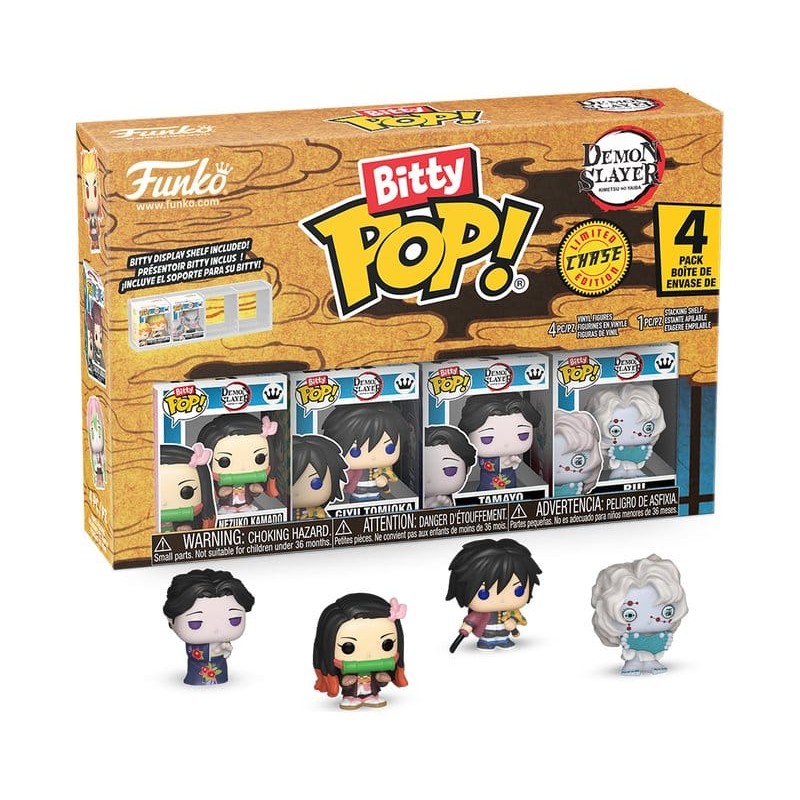Demon Slayer: Kimetsu no Yaiba Bitty POP! Vinyl Figure 4-Pack Nezuko 2,5 cm
