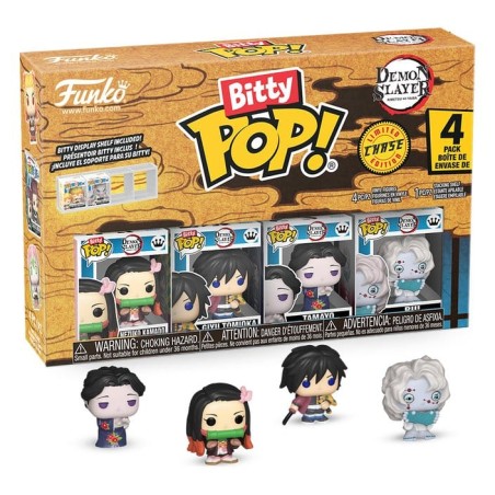 Demon Slayer: Kimetsu no Yaiba Bitty POP! Vinyl Figure 4-Pack Nezuko 2,5 cm