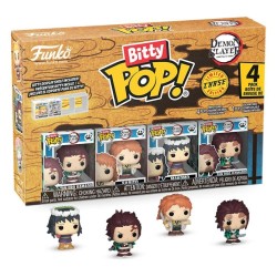 Demon Slayer: Kimetsu no Yaiba Bitty POP! Vinyl Figure 4-Pack Tanjiro 2,5 cm