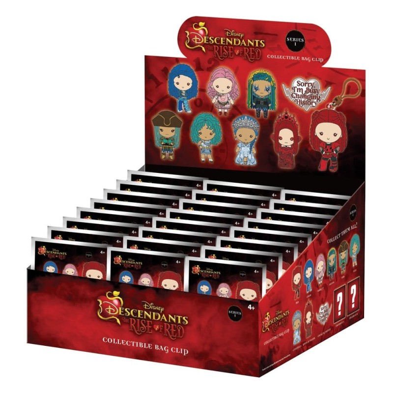 Descendants 3D Foam Bag Clips Series 1 Display (24)
