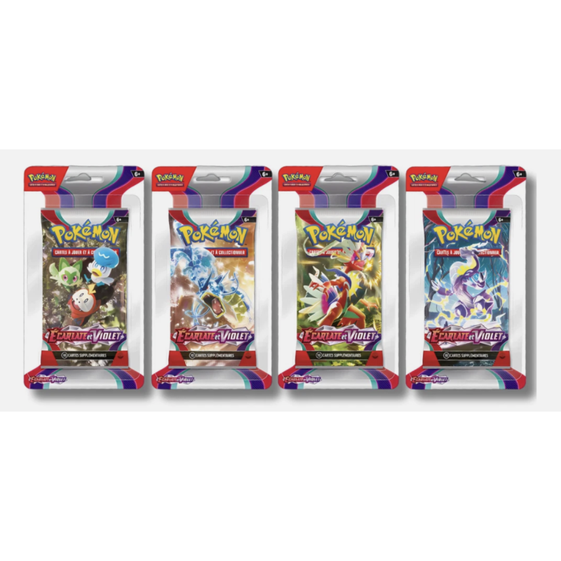 Pokémon - Scarlet and Violet (EV01) - Art Set (4 blisterboosters) - FR