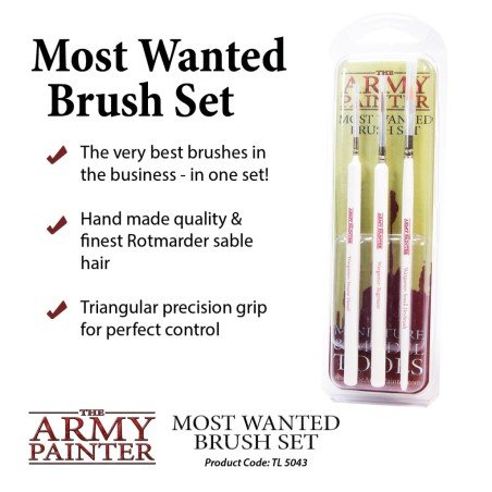 The Army Painter - Most Wanted Brush Set | 5713799504301