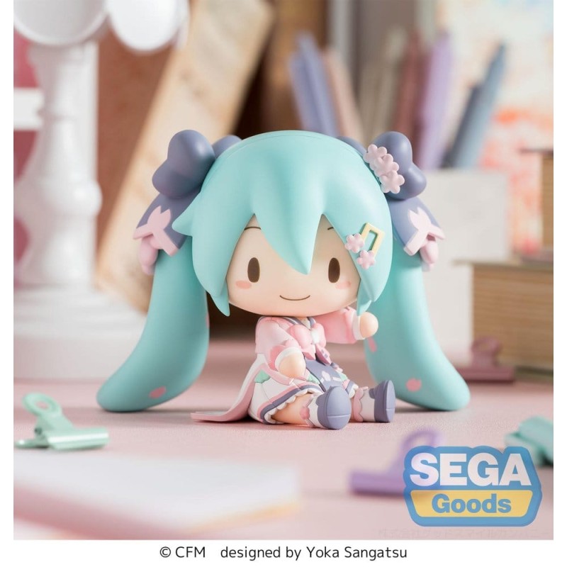 Hatsune Miku figurine fuwa petit Chibi "New Semester" 8 cm