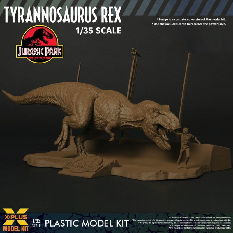 Jurassic Park figurine Plastic Model Kit 1/35 Tyrannosaurus Rex 42 cm