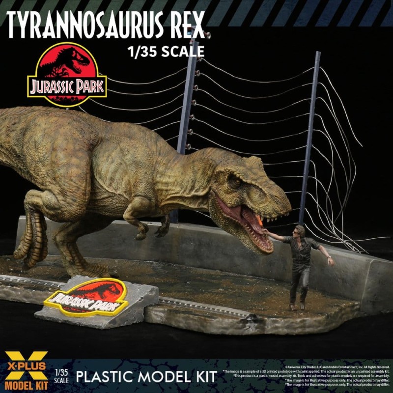 Jurassic Park figurine Plastic Model Kit 1/35 Tyrannosaurus Rex 42 cm