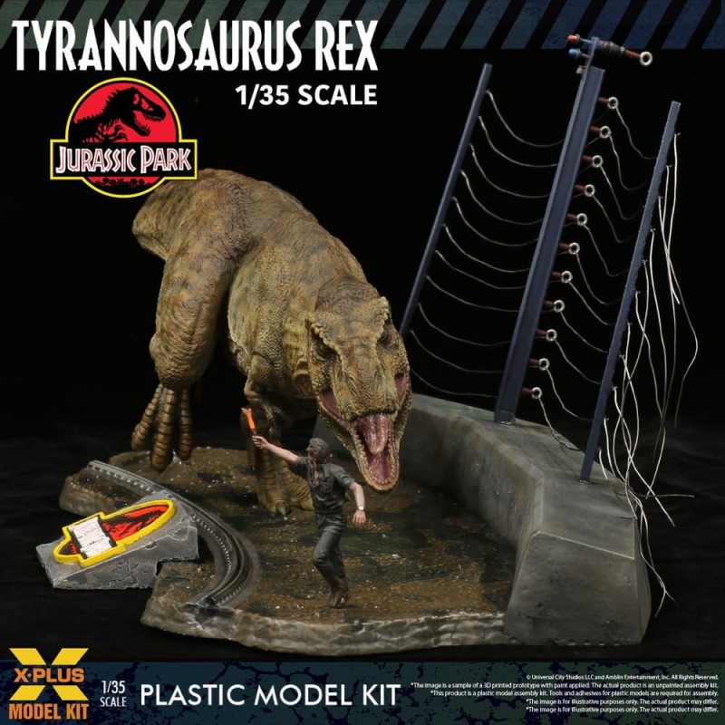 Jurassic Park figurine Plastic Model Kit 1/35 Tyrannosaurus Rex 42 cm