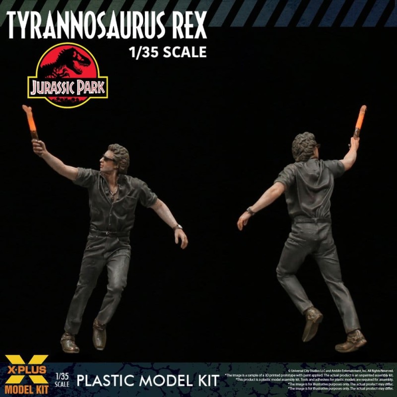 Jurassic Park Figuur Plastic Model Kit 1/35 Tyrannosaurus Rex 42 cm