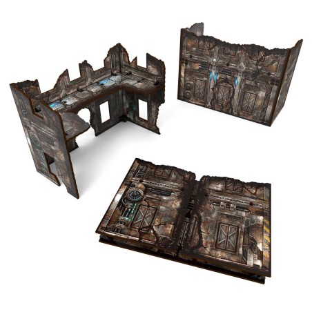 Green Stuff World - MDF Terrain - Voorgeschilderd & Opvouwbaar - Sci-fi - U-vormige ruïnes (1 item)