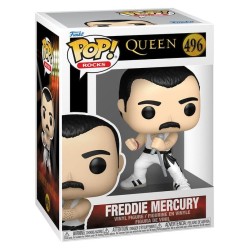 Queen POP! Rocks Vinyl figurine Freddie Mercury (white singlet) 9 cm
