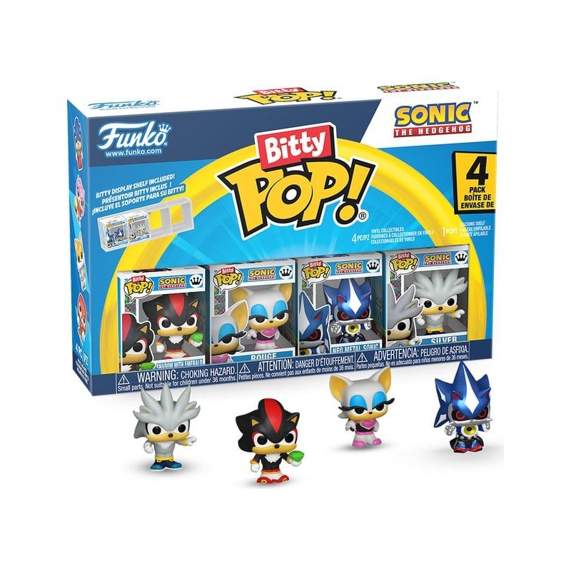 Sonic Bitty POP! Vinyl Figure 4-Pack Shadow 2,5 cm