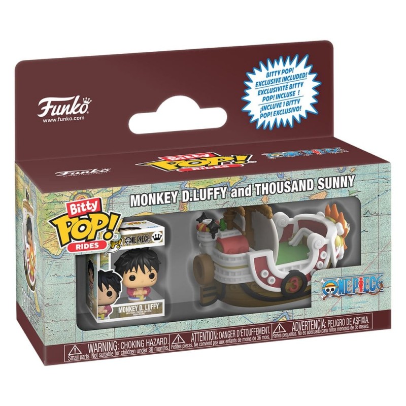 One Piece Bitty POP! Ride Vinyl figurine Thousand Sunny w/Luffy 2,5 cm 