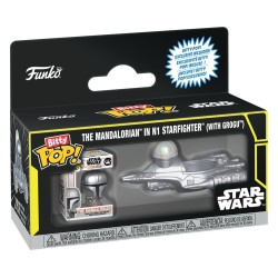 Star Wars Bitty POP! Ride Vinyl figurine N1 w/Mando 2,5 cm 