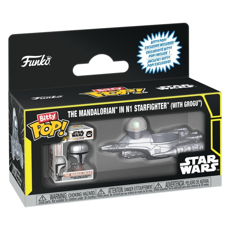 Star Wars Bitty POP! Ride Vinyl figurine N1 w/Mando 2,5 cm 