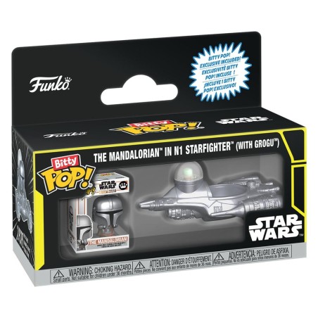 Star Wars Bitty POP! Ride Vinyl figurine N1 w/Mando 2,5 cm 