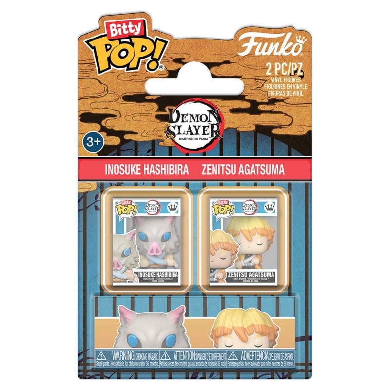 Demon Slayer: Kimetsu no Yaiba Bitty POP! Vinyl figurines Inosuke & Zenitsu 2 cm