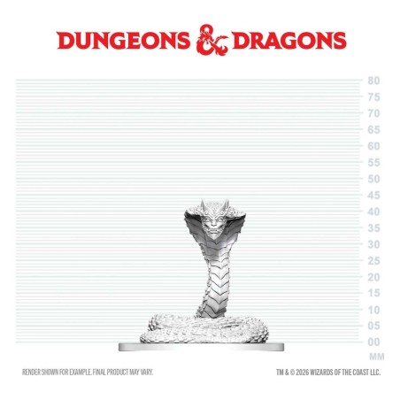 D&D Nolzur's Marvelous Miniatures figurine mini Guardian Naga 6 cm