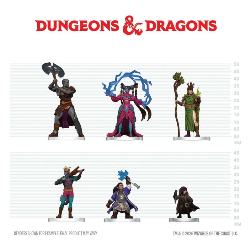 D&D Icons of the Realms figurines mini Manuel du Joueur - Kit de Démarrage Sorts & Acier 20 cm