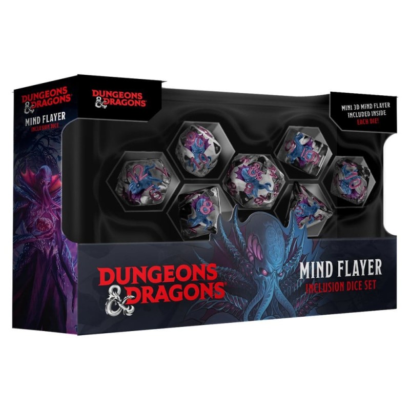 Dungeons & Dragons Monsters Resin Inclusion pack dés Mind Flayer (7)