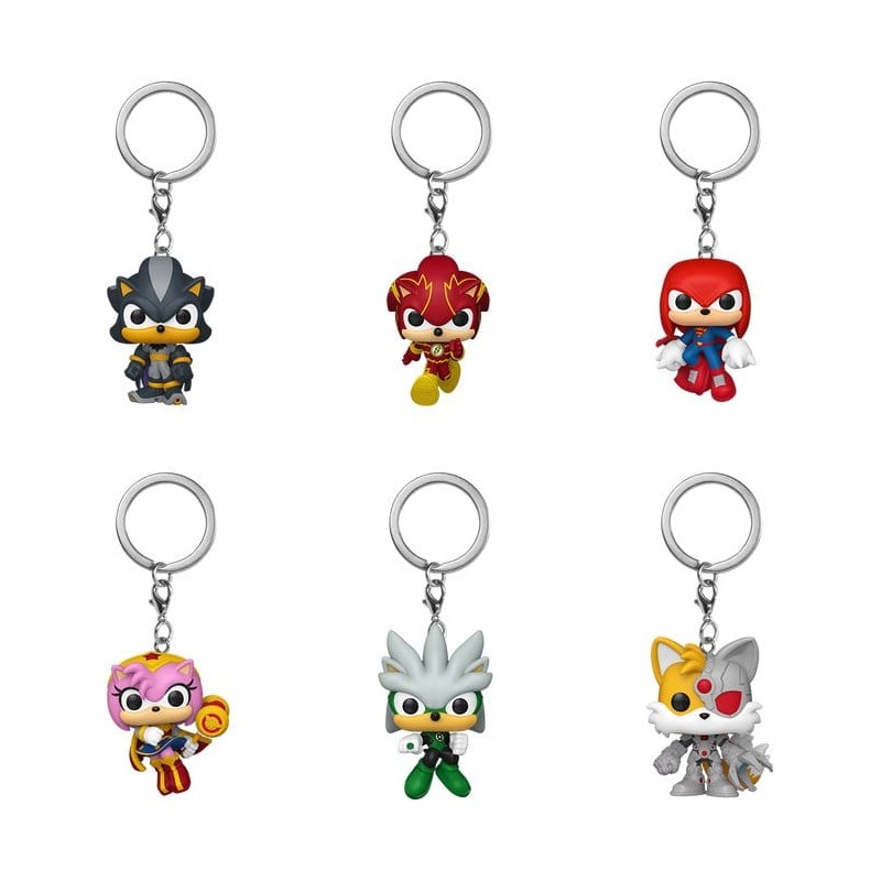 Sonic the Hedgehog présentoir porte-clés Pocket POP! Vinyl 4 cm (12)