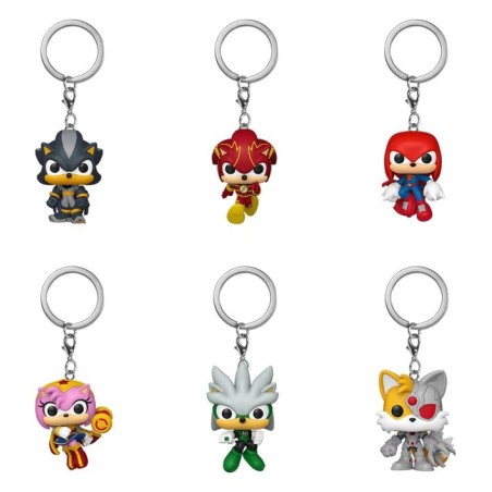 Sonic the Hedgehog présentoir porte-clés Pocket POP! Vinyl 4 cm (12)