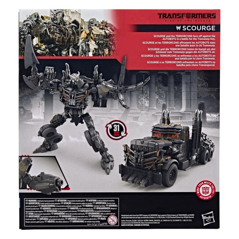 Transformers: Le Réveil des Bêtes Studio Series Leader Class figurine Scourge 22 cm