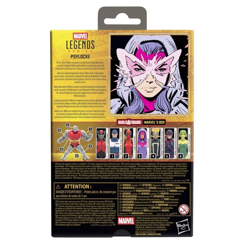 Marvel Legends figurine Psylocke (BAF: Marvel's Box) 15 cm