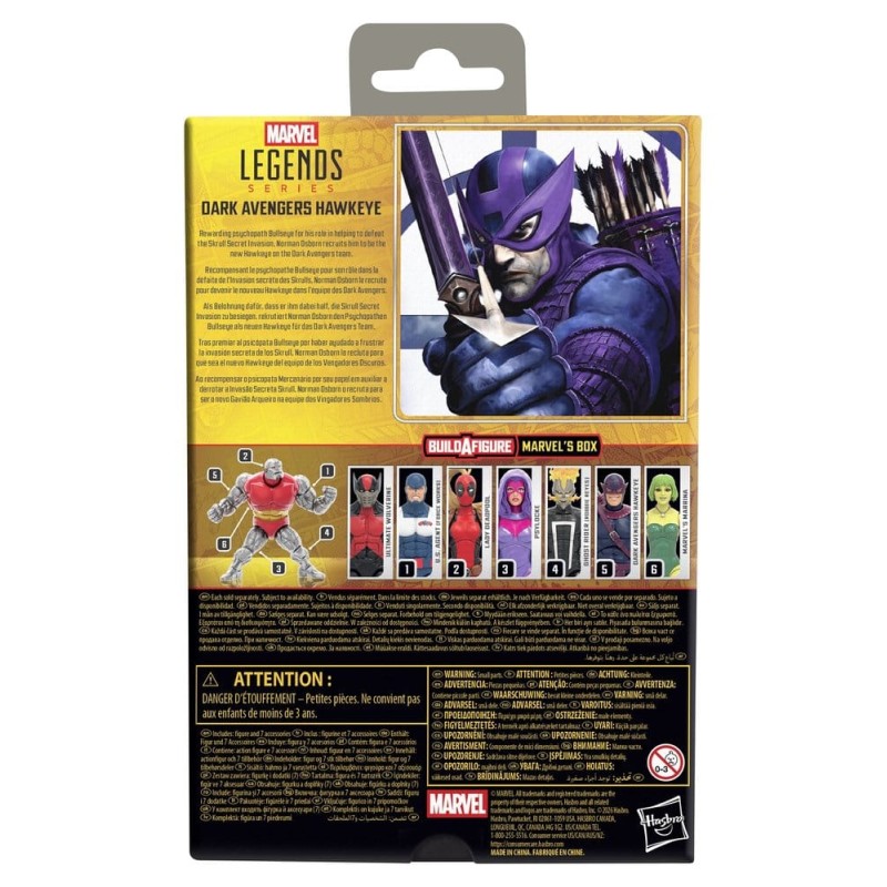 Marvel Legends figurine Dark Avengers Hawkeye (BAF: Marvel's Box) 15 cm