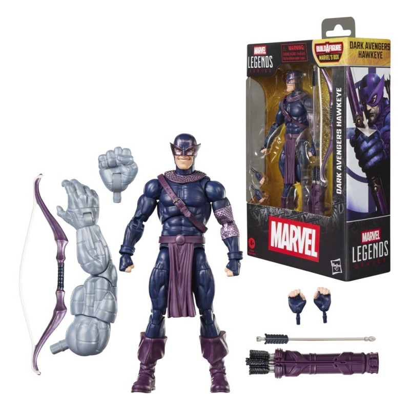 Marvel Legends Action Figure Dark Avengers Hawkeye (BAF: Marvel's Box) 15 cm