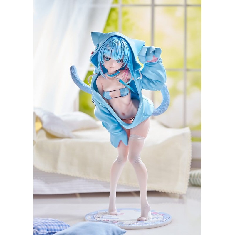 Virtual illustrator Kanzarin PVC Figure 1/6 kanzarin-chan: Cat-Eared Hoodie Ver. 26 cm