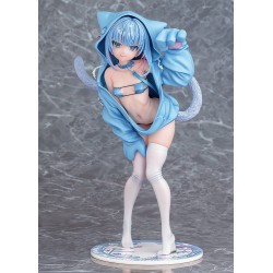 Virtual illustrator Kanzarin PVC Figure 1/6 kanzarin-chan: Cat-Eared Hoodie Ver. 26 cm