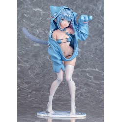 Virtual illustrator Kanzarin PVC Figure 1/6 kanzarin-chan: Cat-Eared Hoodie Ver. 26 cm