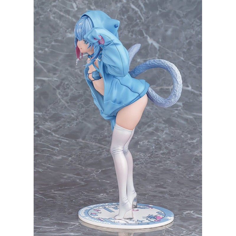 Virtual illustrator Kanzarin PVC Figure 1/6 kanzarin-chan: Cat-Eared Hoodie Ver. 26 cm
