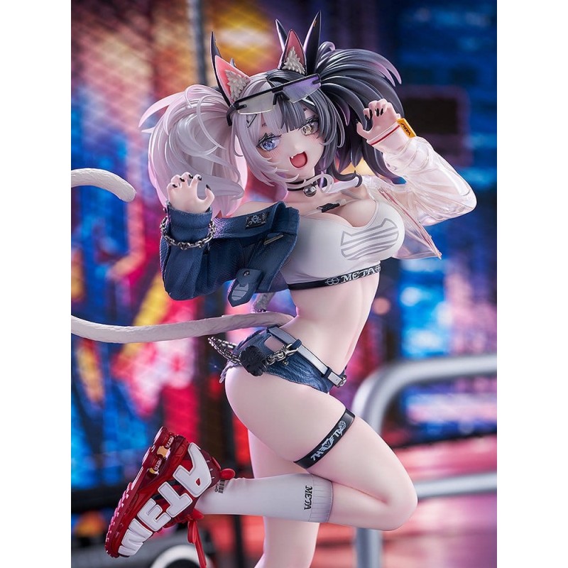 Origineel personagebeeldje 1/7 Melterna Meisje: Metako Illustratie door Neko Metal 23 cm