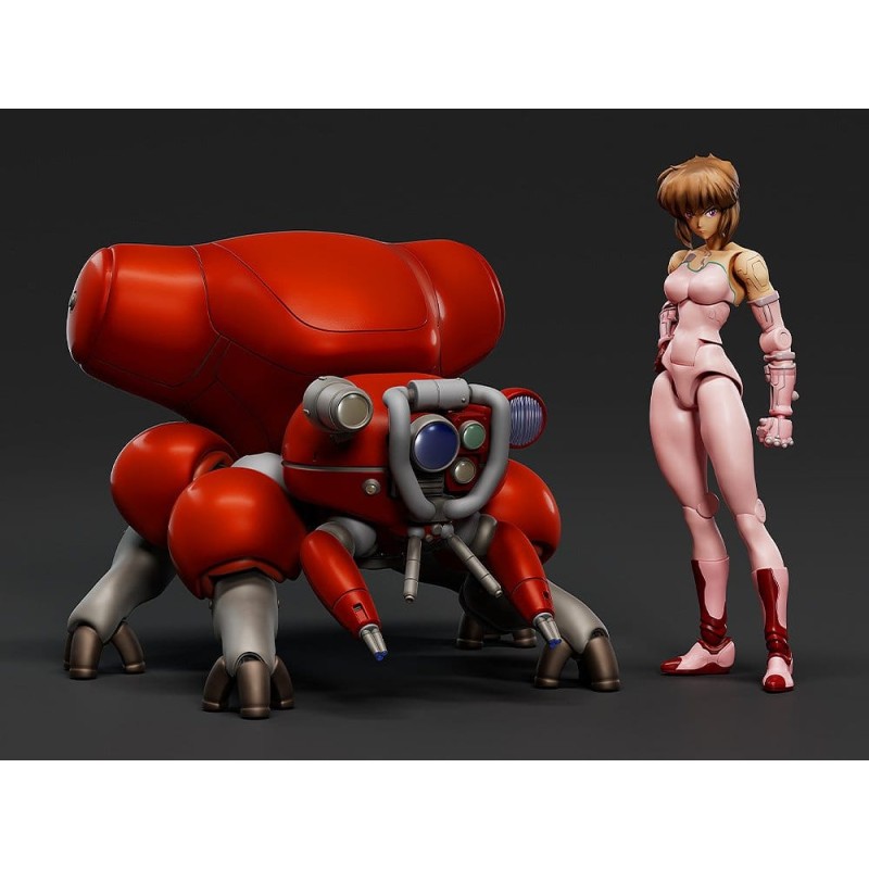 Ghost in the Shell Plastic Model Kit PLAMAX minimum factory Motoko Kusanagi avec Fuchikoma 8 cm