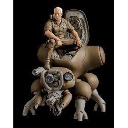 Ghost in the Shell Plastic Model Kit PLAMAX minimum factory Batou avec Fuchikoma 8 cm