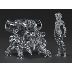 Ghost in the Shell Plastic Model Kit PLAMAX minimum factory Motoko Kusanagi avec Fuchikoma: Thermoptic Camouflage Ver. 8 cm
