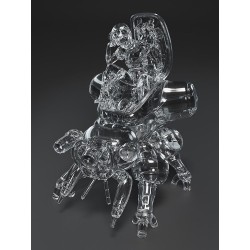 Ghost in the Shell Plastic Model Kit PLAMAX minimum factory Motoko Kusanagi avec Fuchikoma: Thermoptic Camouflage Ver. 8 cm