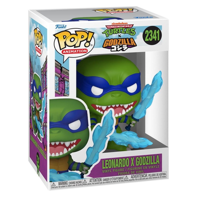 Godzilla x Turtles POP! Animation Vinyl figurine Leonardo X Godzilla 9 cm