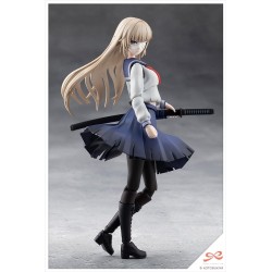 Sousai Shojo Teien Plastic Model Kit 1/10 Kuon Yakushiji Maria Kagaribi Damage Ver. School Girl Emulation 16 cm