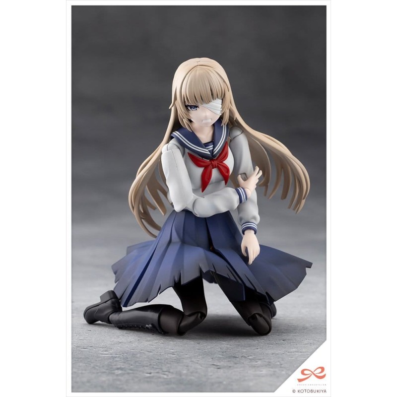 Sousai Shojo Teien Plastic Model Kit 1/10 Kuon Yakushiji Maria Kagaribi Damage Ver. School Girl Emulation 16 cm