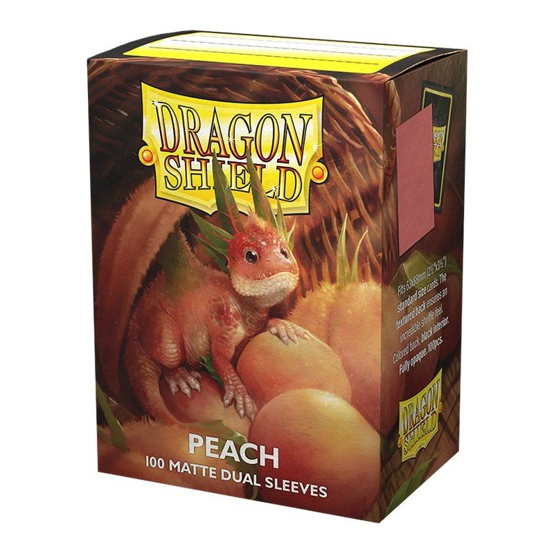 Dragon Shield Dual Matte Sleeves - Peach (100 Sleeves) | 5706569150532