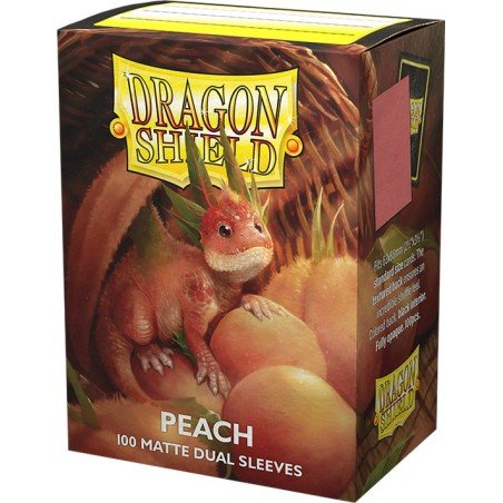 Dragon Shield Dual Matte Mouwen - Perzik (100 Mouwen) | 5706569150532